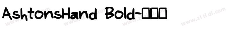 AshtonsHand Bold字体转换